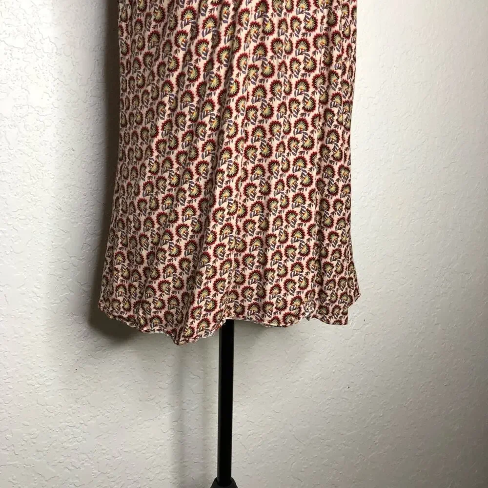 Cabi Poem cream red racerback sleeveless top size Medium #5737